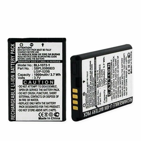 EMPIRE LG Vx8350 Li-ion 1000 mAh Battery - 3.7 watt BLI-1072-1